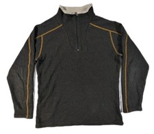 Kuhl Alfpaca Fleece Pullover Sweater 1/4 Zip Long Sleeve Casual Mens Large