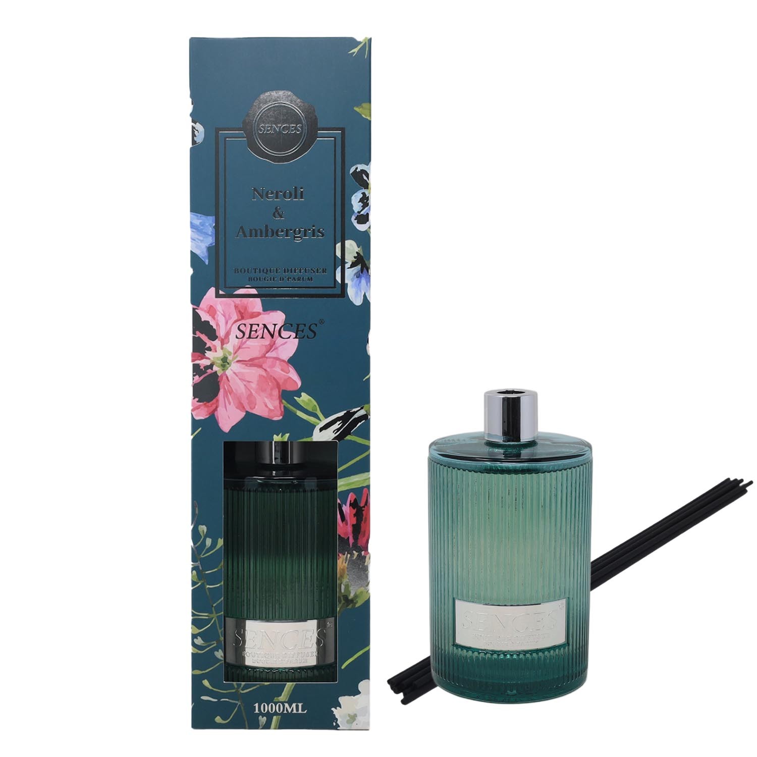 Reed Diffuser 1000ml Baltus Sences Ribbed Neroli & Ambergris Scent Air Freshener