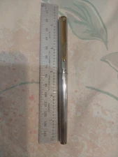 Parker 95 Silver Plated Cap & Barrel, Gold Plated M Nib fountain Pen France 