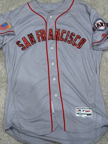 mlb san francisco giants Austin Slater Game Used/worn 4th Of July Jersey