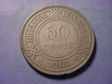 British Honduras 50 Cents 1907 #95442
