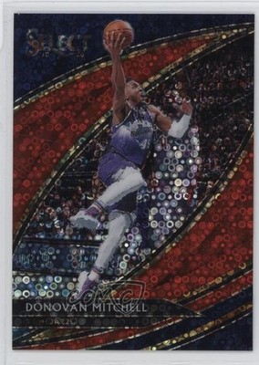 2019-20 Panini Select Courtside Hybrid Red Disco Prizm /49 Donovan Mitchell 8iv