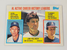 Jim Palmer Orioles 1984 Topps Baseball Card #715 AL Victory Leaders Sutton John