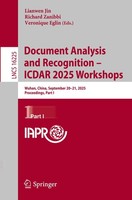 Document Analysis And Recognition - Icdar 2025 Workshops Lianwen Jin