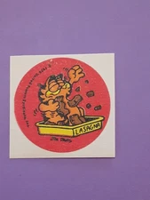 vintage 80's Garfield lasagna matte small scratch n sniff sticker