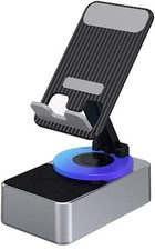 5 in1 Cell Phone Stand Holder with Wireless Bluetooth Speaker Induction Audio