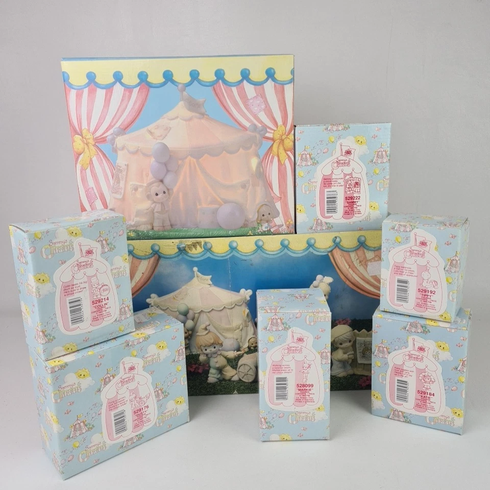 🚨 Precious Moments 604070 Sammys Circus 7 piezas Estatuillas Edición Limitada 1993 Foto 3 de 4