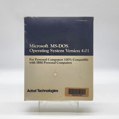 MS-DOS 4.01 Microsoft OEM ACBEL 5.25  Factory Sealed C0 Variant PC Software