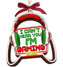 HEXMOZ Gaming Christmas Ornaments - Gamer 4.0 Inches Diameter, 3