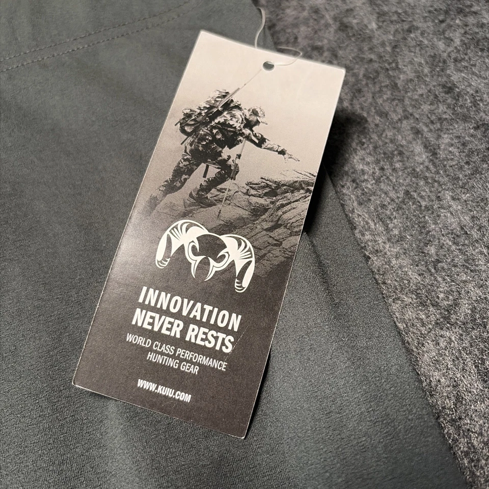 KUIU Baselayer Pants Men Sz XXL Peloton 118 Primeflex Knit Hunting Full Zip Legs - Image 4 of 4