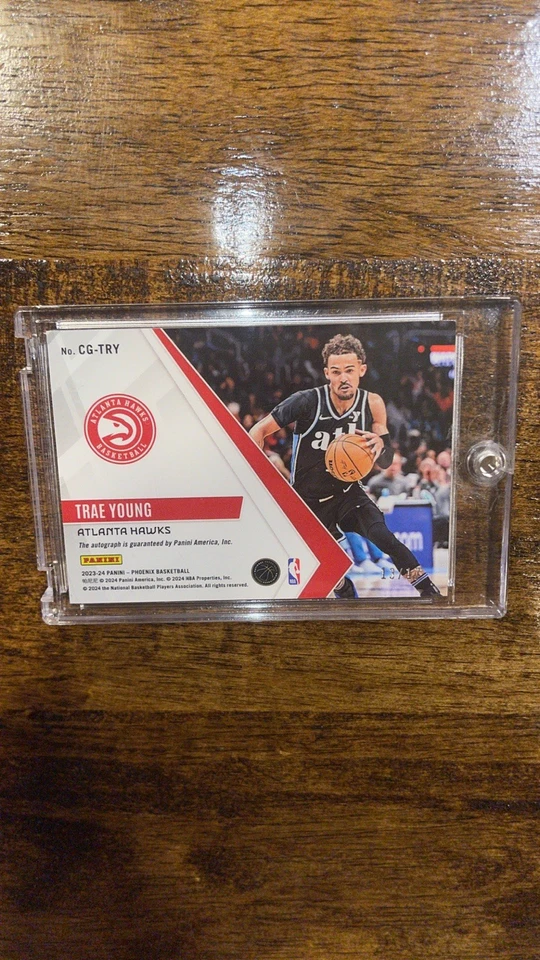 2023-24 Panini Phoenix FOTL - Calligraphy Trae Young #CG-TRY Onyx 13/17 (AU) - Image 2 of 2