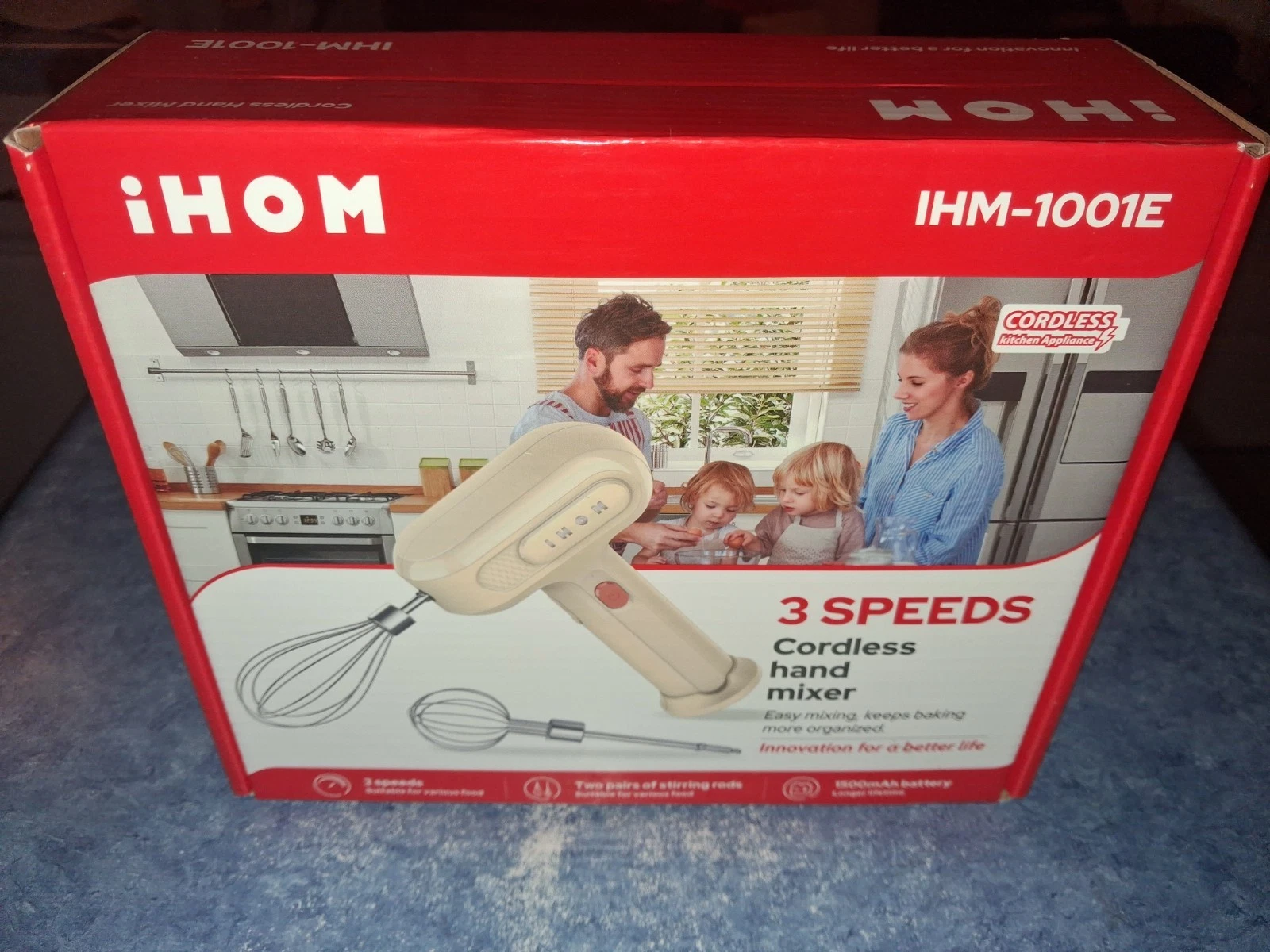 IHOM 3 SPEED CORDLESS HAND MIXER
Opens in a new window or tab