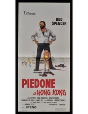 Poster PIEDONE In HONG KONG Steno Bud Spencer Enzo Cannavale Lettieri B345