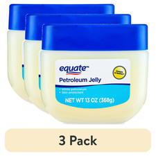 (3 pack) Equate Petroleum Jelly, Skin Protectant, 13 oz, Compare to Vaseline