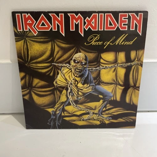Iron Maiden 'Piece of Mind' LP EMA 800 1983 Vinyl Gatefold UK EX/EX 1st
