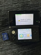 Nintendo 3DS Console Black Working With SD Card Good Condition