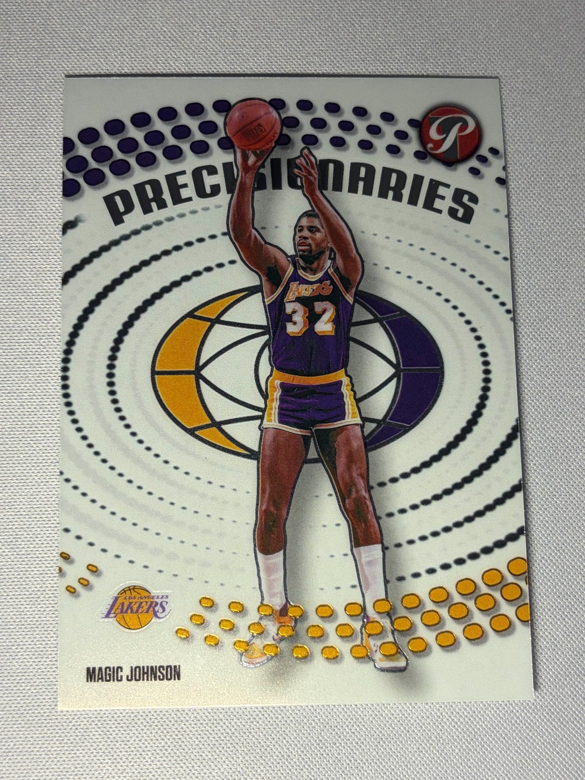 2025-26 Topps Pristine Magic Johnson Precisionaries Insert Lakers