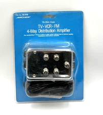 Archer TV-VCR-FM 4-Way Distribution Amplifier – Cat. No. 15-1119 – New Seal