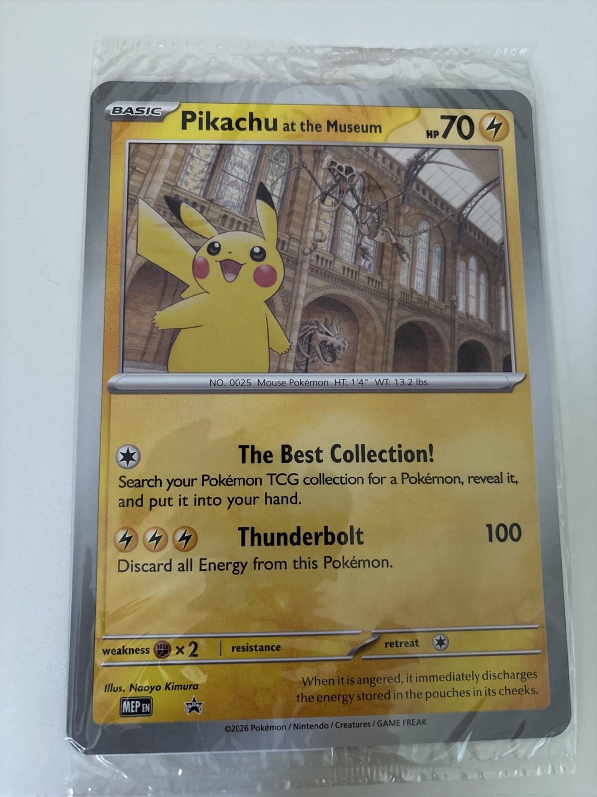 Pikachu At The Museum Pokemon Card  Jumbo