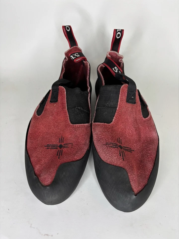 five ten anasazi Climbing Shoes Men Size 44.5 US 11 Black Red Slip Ons - Image 2 of 4