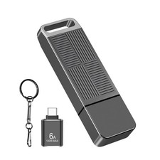EASTBULL 64GB USB 3.0 Flash Drive with a Adapter, Thumb 64GB, Grey