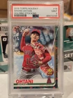 SHOHEI OHTANI 2019 TOPPS HOLIDAY HOLDING STOCKING RC #16 PSA 9 MINT! DODGERS! **