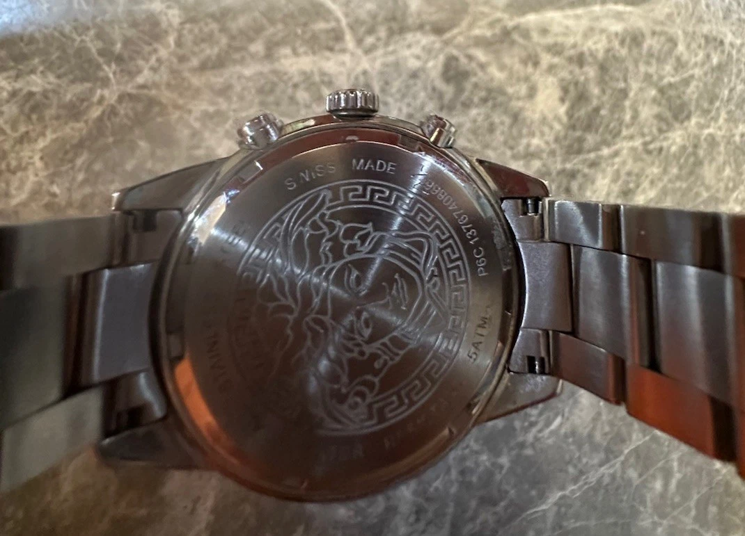 Orologio Uomo Versace Landmark Acciaio Nero Quadrante Romano Quarzo P6C99GD008 S099