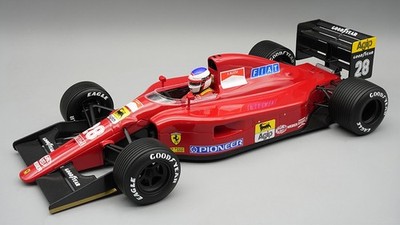 Model Car Formula 1 F1 1:18 Ferrari 641 British GP 1991 Alesi Driver Mod...