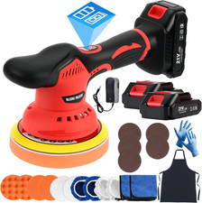 Cordless Car Buffer Polisher 6 Inch Orbital Polisher Kit With 2x21v Batteries 