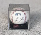 Ethan Salas Signed Official Baseball in Case San Diego Padres OMLB