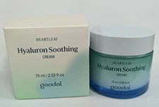 1 GOODAL HEARTLEAF HYALURON SOOTHING CREAM 2.53fl oz NEW IN BOX *EXP 11-2027*