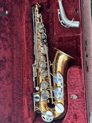 Selmer Mark VI Altsaxophon 1963 orig Koffer nicht Lack sondern vergoldet/versilbert 