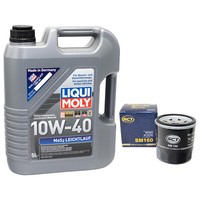 MotoröL Set MOS2 Leichtlauf 10W40 5 L ÖLfilter SM160 FüR Chevrolet Daewoo Suzuki