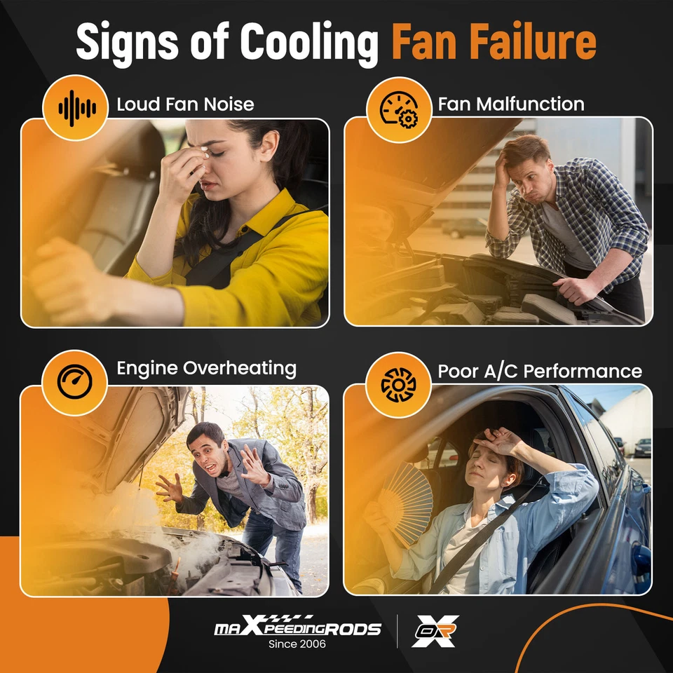 Cooling Fan for Mercedes-Benz CL550/CL600/CL63/S350/S550/S63/S65 2005-2014 - Imagem 3 de 4