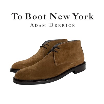 To Boot New York Adam Derrick Men\'s Gray Suede Chukka Boots Size 11 *NEVER WORN* Derrick Grey Calf Suede Men main image 3
