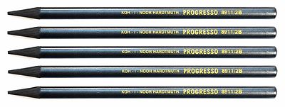 PROGRESSO Woodless Graphite Stick Pencil HB 2B 4B 6B 8B KOH