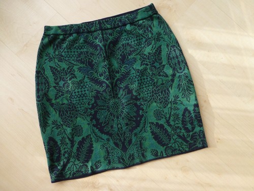 Peruvian Connection Jacquard Strickrock, gr. M, Blau-Grün - Bild 2 von 5