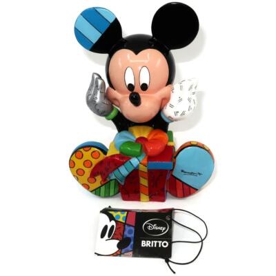 Disney Romero Britto Pop Art Mickey Mouse Opening Gift Present Figurine 7 1/4''