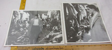 1958-59 Boston University Hockey team photos taken in locker room w/ coach