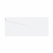  10 Business Envelopes, 4 1/8 x 9 1/2, White, 24w 90gsm , 100 per Pack