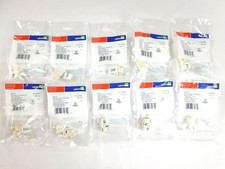 61110-RT6 Leviton eXtreme Cat 6 QuickPort Jack, Light Almond - 10 PACK