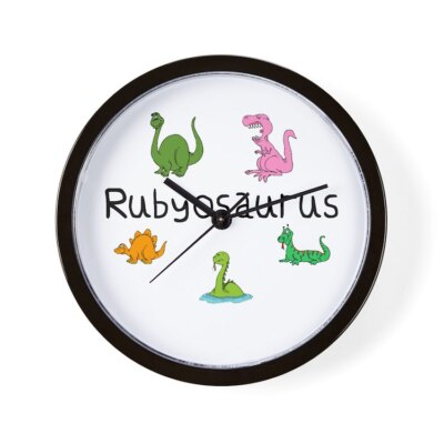 CafePress Rubyosaurus 10'' Wall Clock (131219873)