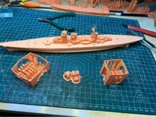 3D Printed 1/700 Soviet Kronshtadt class Battlecruiser Unpainted Model Kit