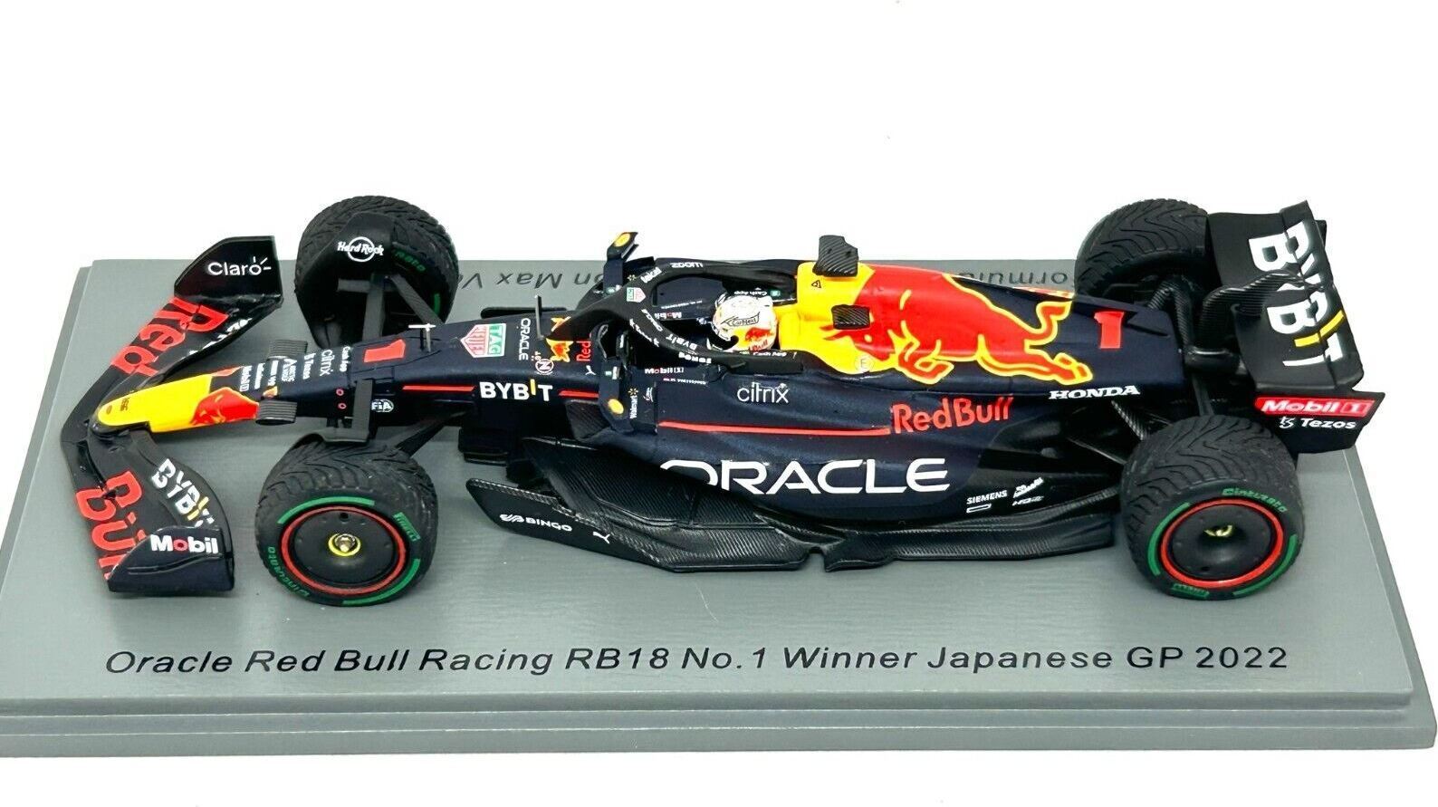 2022 World Champion Max Verstappen Red Bull F1 Winner Japanese GP #1 in 1:43 sca