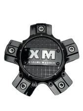 Xtreme Mudder Gloss Black Chrome Logo Wheel Center Cap 0211-150