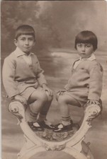 OTTOMAN PERIOD TURKEY Sebah  Jouuillier-Constantinople RARE KIDS PHOTOGRAPH