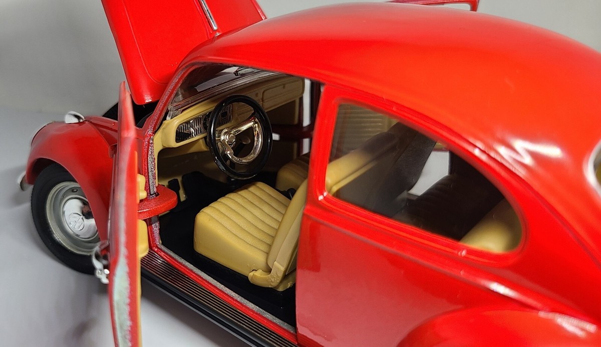 Road Tough 1967 Red Volkswagen Beetle w/ base, 1:18 scale | eBay