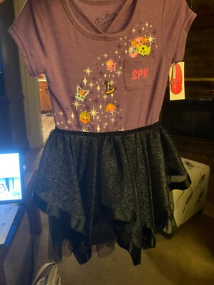 NWT SHOPKINS HALLOWEEN PURPLE & BLACK TUTU DRESS SIZES XS, S,M, L, XL