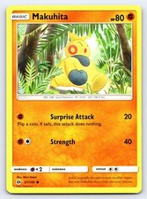 Makuhita 67/149 Common Sun & Moon Base Set Pokemon Card - NM