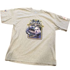RUSTY WALLACE "RUSTY'S LAST CALL MILLER LITE" 1984-2005 MEN'S XL GRAY T SHIRT